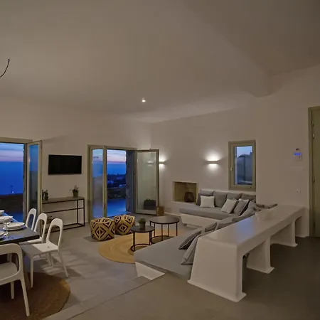 Aura Seaview Sunset Pool W Night Security Guard - Six Bedrooms * Fanari (Mykonos)