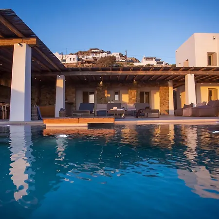 Aura Seaview Sunset Pool W Night Security Guard - Six Bedrooms * Fanari (Mykonos)