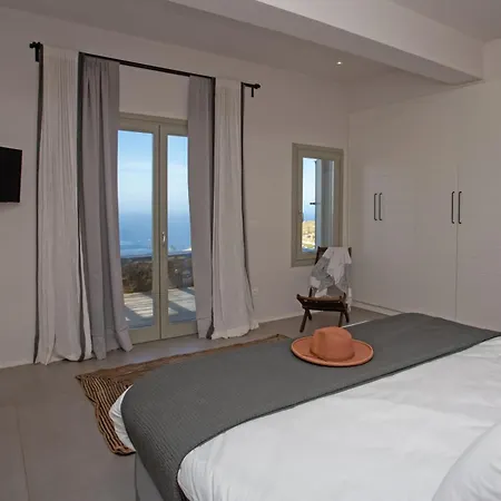 Aura Seaview Sunset Pool W Night Security Guard - Six Bedrooms * Fanari (Mykonos)