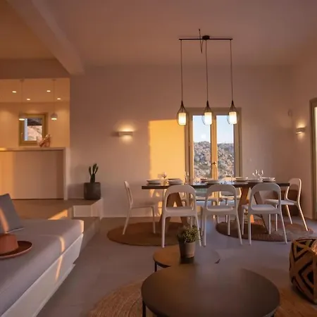Aura Seaview Sunset Pool W Night Security Guard - Six Bedrooms Villa Fanari (Mykonos)