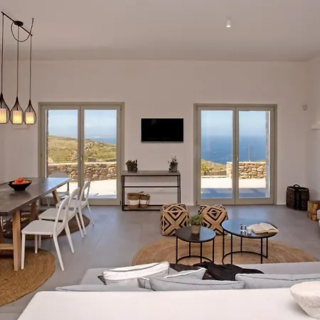 Aura Seaview Sunset Pool W Night Security Guard - Six Bedrooms Villa Fanari (Mykonos)