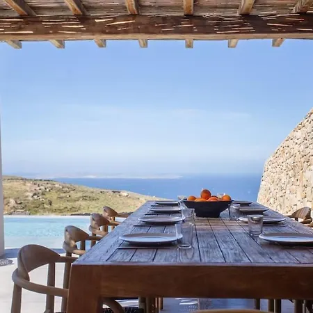 Villa Aura Seaview Sunset Pool W Night Security Guard - Six Bedrooms Fanari (Mykonos)