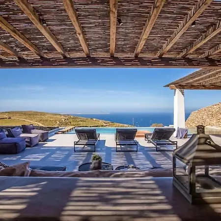 Villa Aura Seaview Sunset Pool W Night Security Guard - Six Bedrooms Fanari (Mykonos)