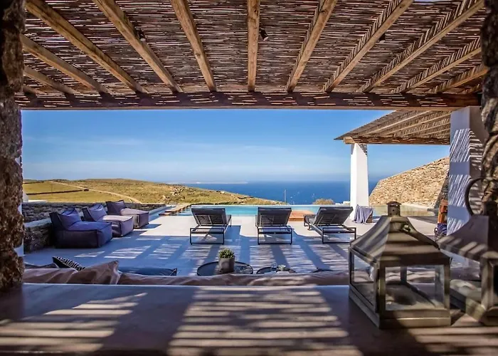 빌라 Aura Seaview Sunset Pool - Six Bedrooms Fanari (Mykonos)