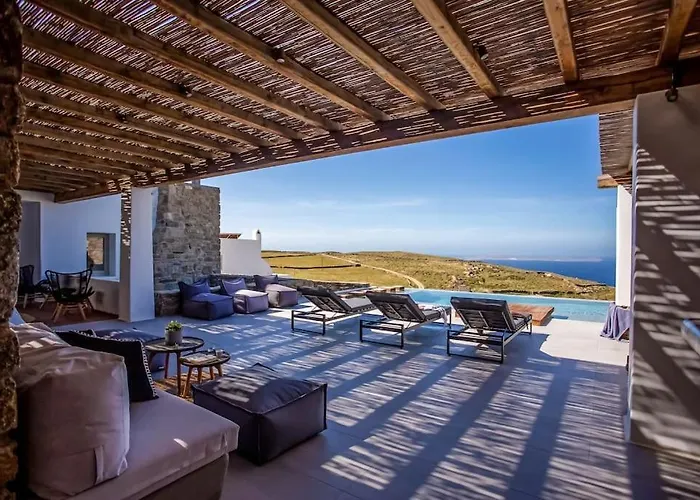 빌라 Aura Seaview Sunset Pool - Six Bedrooms Fanari (Mykonos)