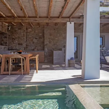 Aura Seaview Sunset Pool W Night Security Guard - Six Bedrooms Villa Fanari (Mykonos)