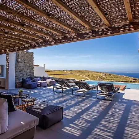 Villa Aura Seaview Sunset Pool W Night Security Guard - Six Bedrooms Fanari (Mykonos)
