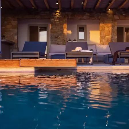 Aura Seaview Sunset Pool - Six Bedrooms Villa Fanári