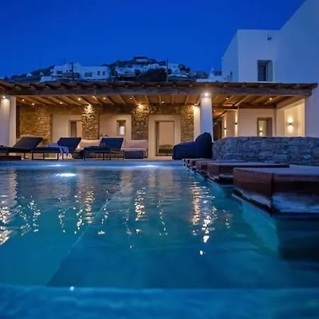 Aura Seaview Sunset Pool - Six Bedrooms Villa Fanári
